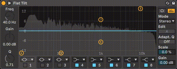 Flat Tilt EQ for Ableton Live